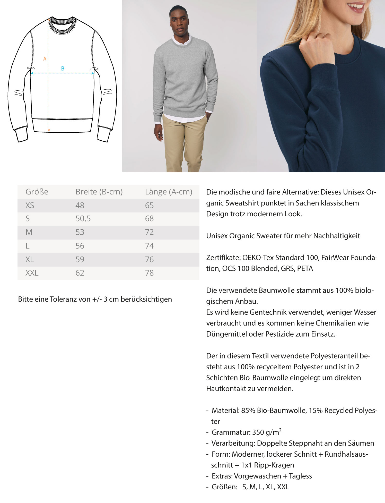 Acacia Square - Unisex Premium Organic Sweatshirt ST/ST