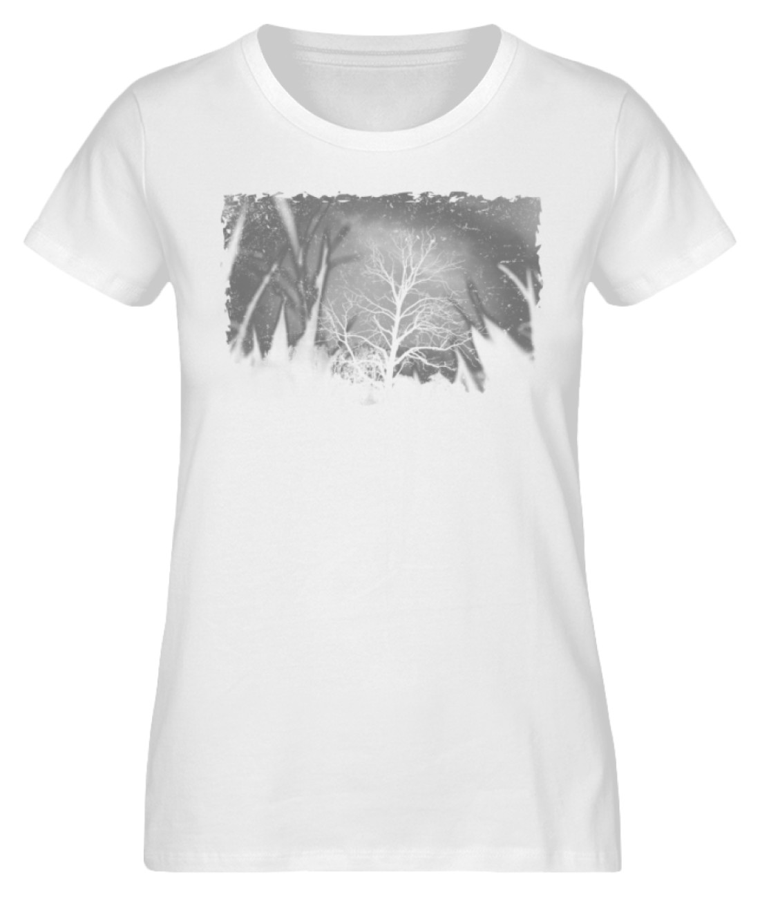 Tree in the field (Damen/Tailliert Premium Organic T-Shirt ST/ST)