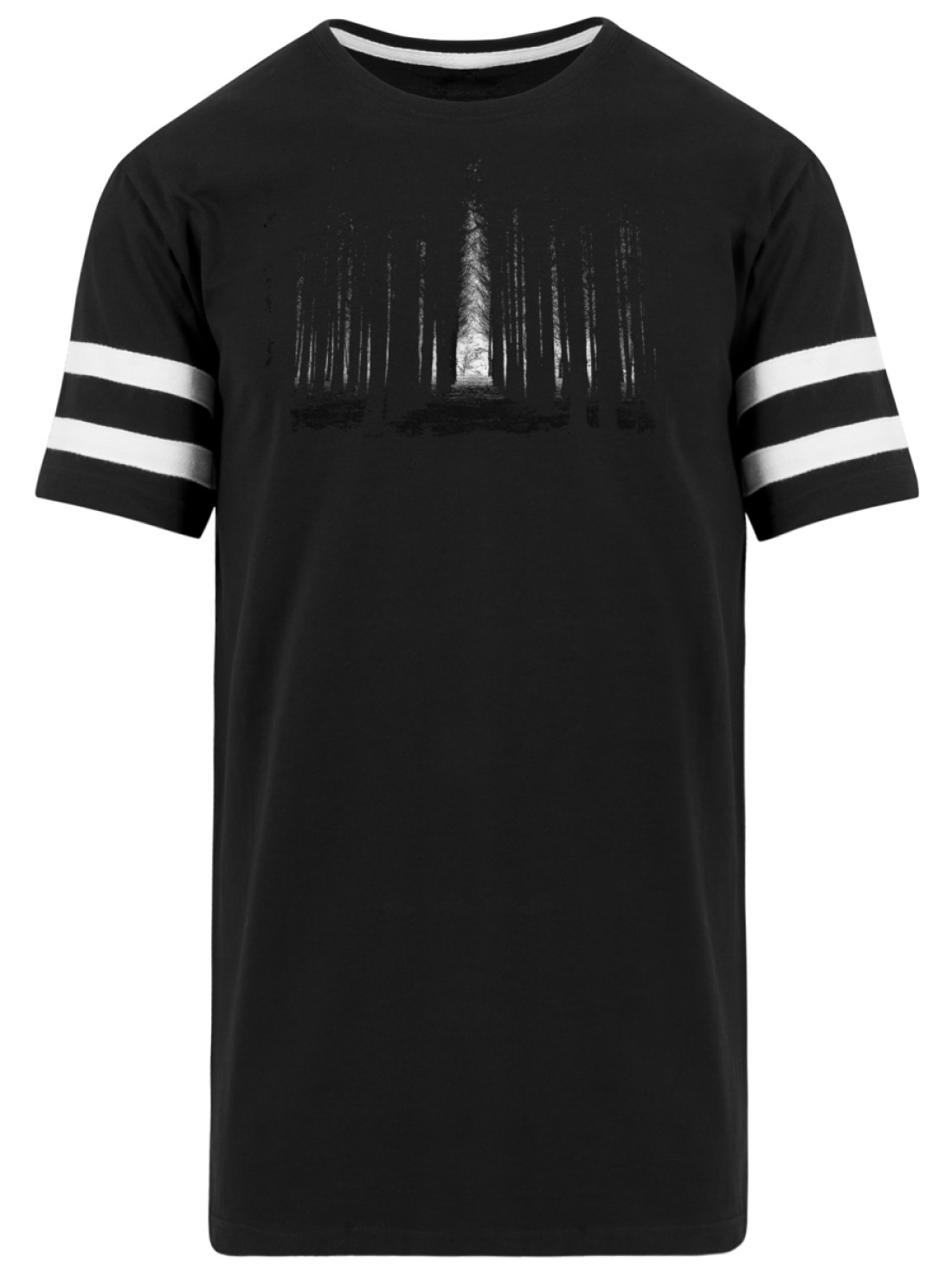 Dark Forest (Herren/Unisex Striped Long Shirt)